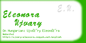 eleonora ujvary business card